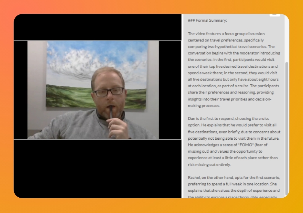 Automated AI summary
